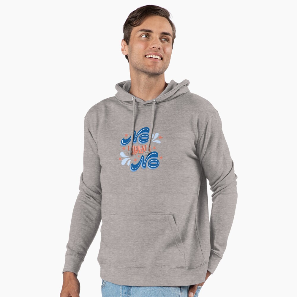 No Means No Lightweight Hoodie - programmer humor design by HackerLooks