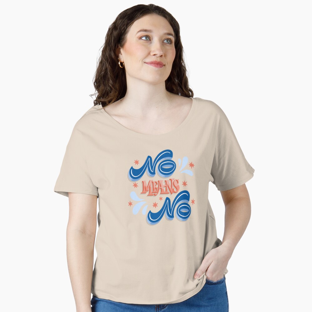 No Means No Relaxed Fit T-Shirt - programmer humor design by HackerLooks