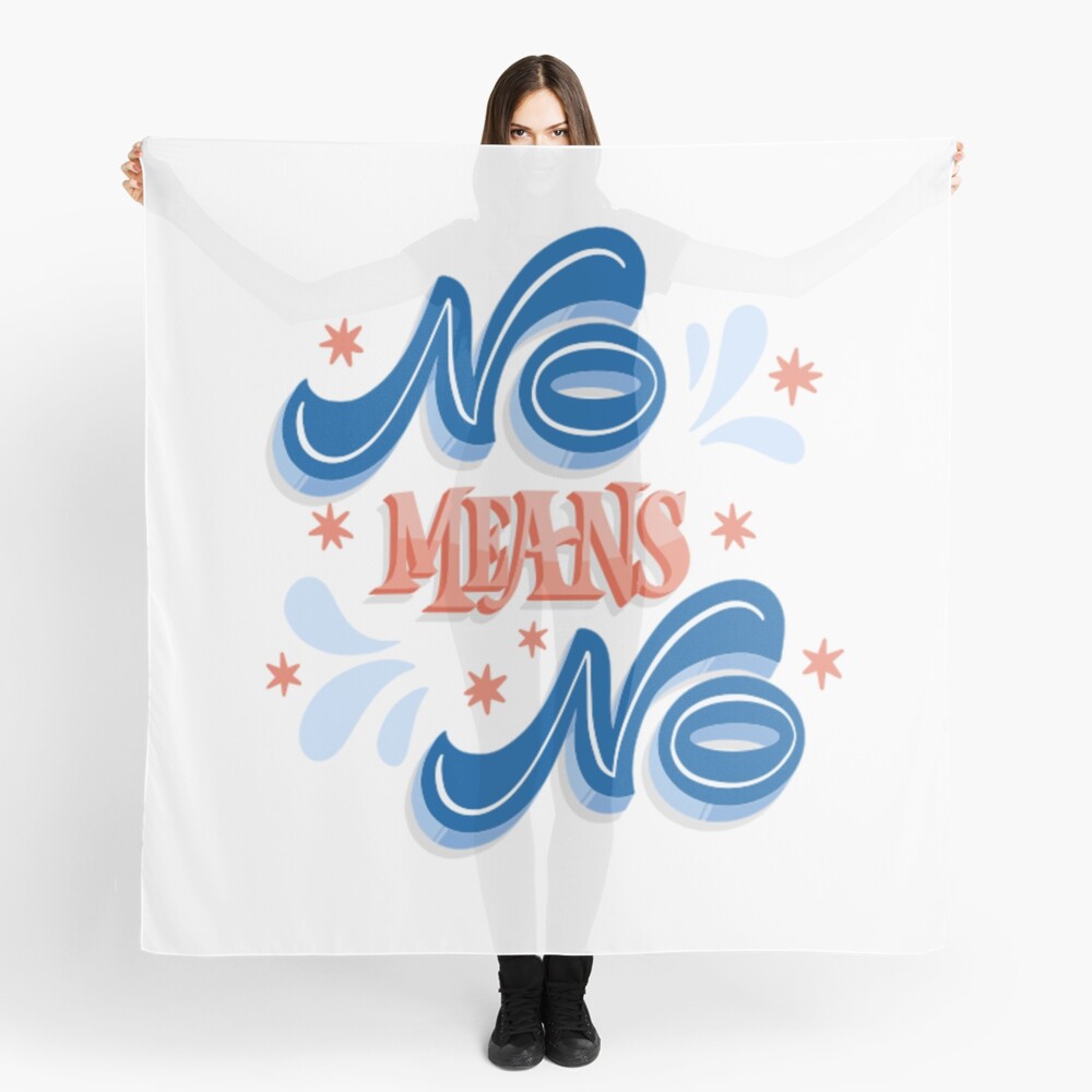 No Means No Scarf - programmer humor design by HackerLooks
