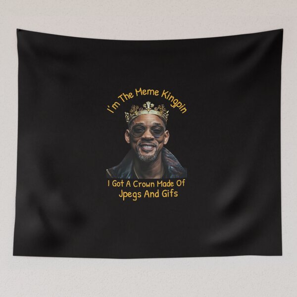 Item preview, I’m The Meme Kingpin, I Got A Crown Made of Jpegs And Gifs (v1) designed and sold by DJRob1337 Productions.