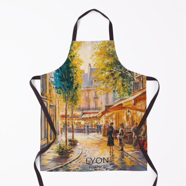 Item preview, Lyon France - Charming French City Scene. Travel Poster Art. designed and sold by CARRAANN.