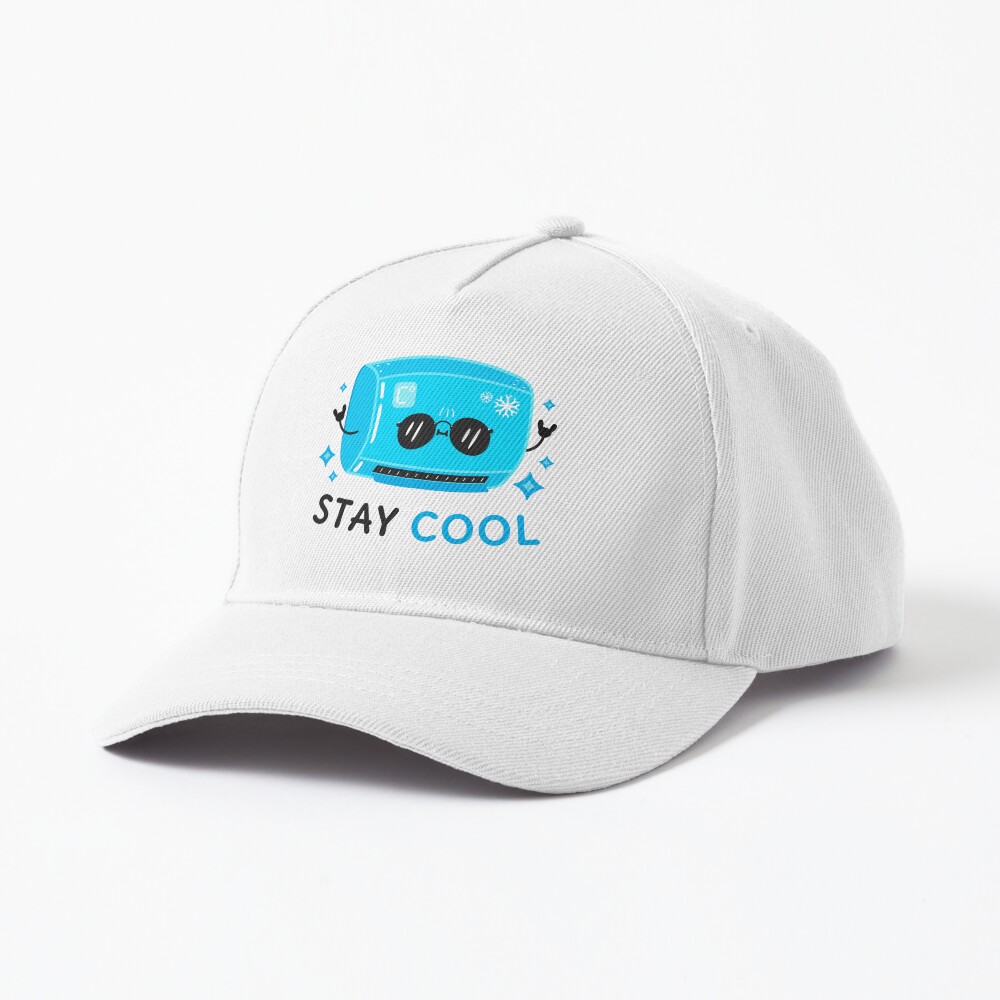 Stay Cool Baseball Cap - cute pet design by HackerLooks