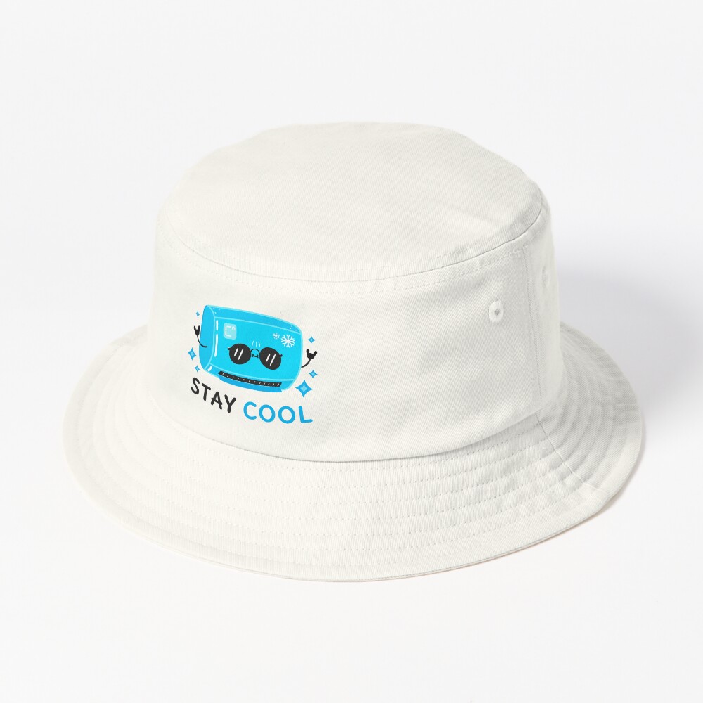 Stay Cool Bucket Hat - cute pet design by HackerLooks