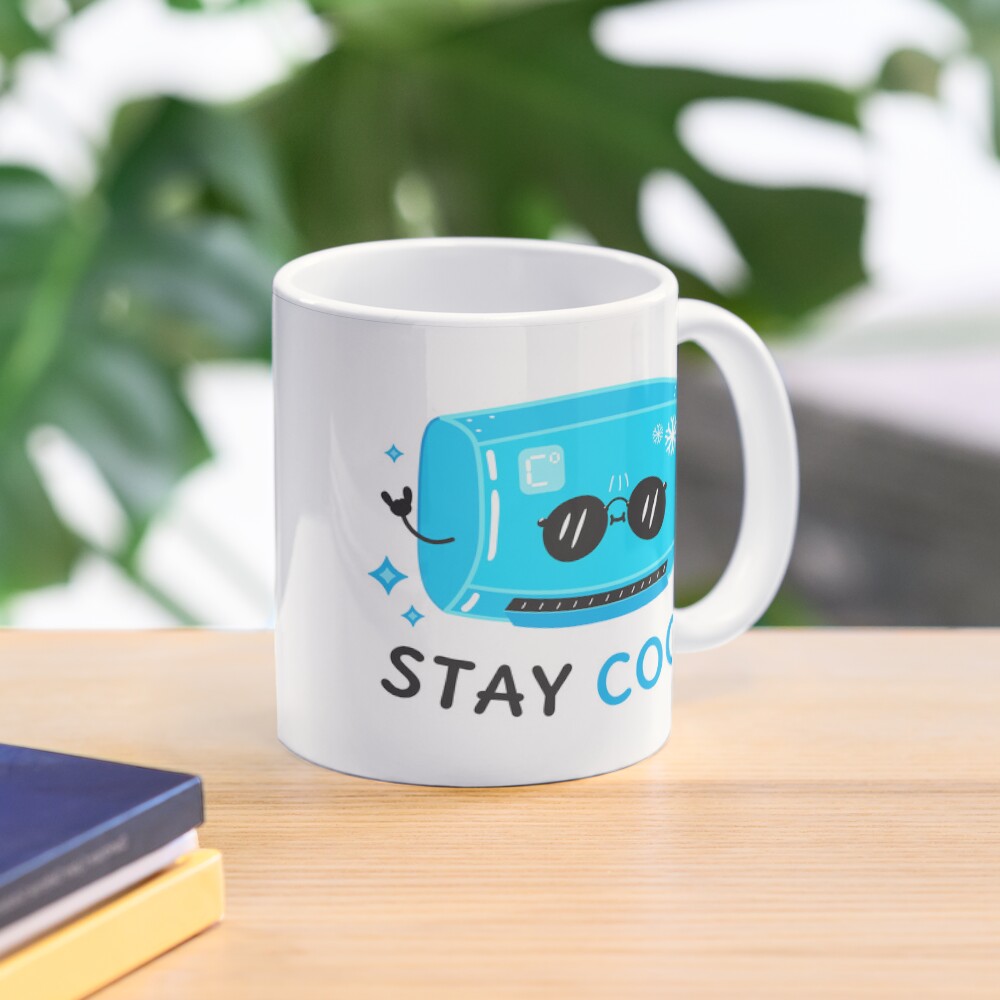 Stay Cool Classic Mug - cute pet design by HackerLooks