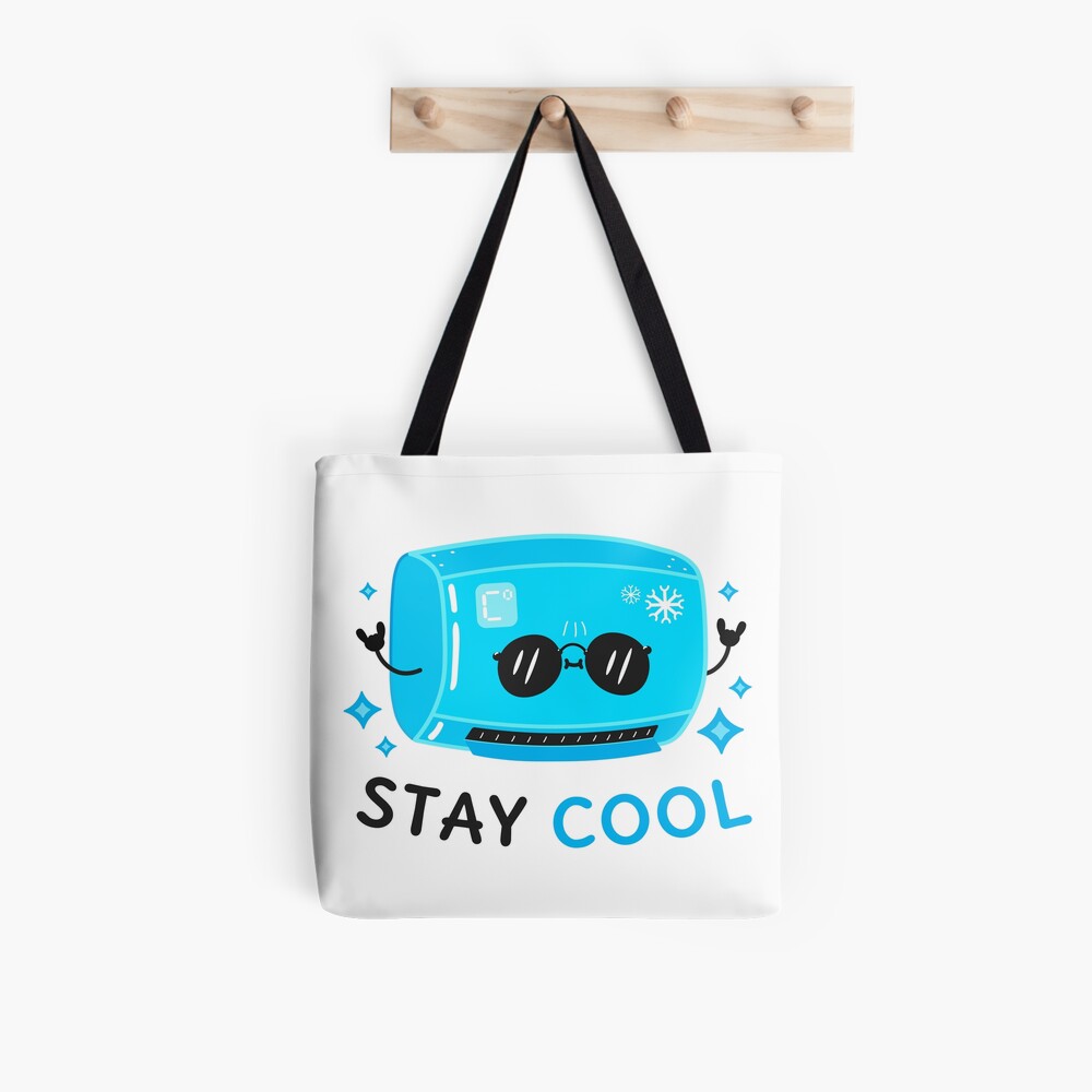 Stay Cool All Over Print Tote Bag - cute pet design by HackerLooks