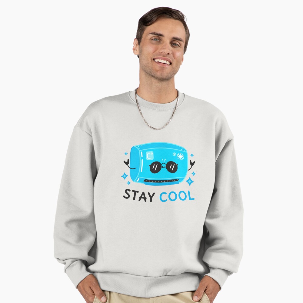 Stay Cool Premium Oversized Sweatshirt - cute pet design by HackerLooks