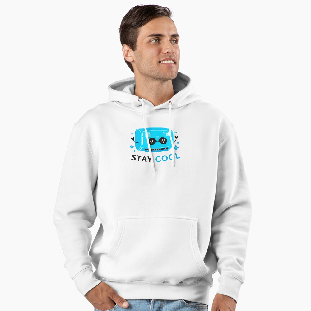 Stay Cool Pullover Hoodie - cute pet design by HackerLooks