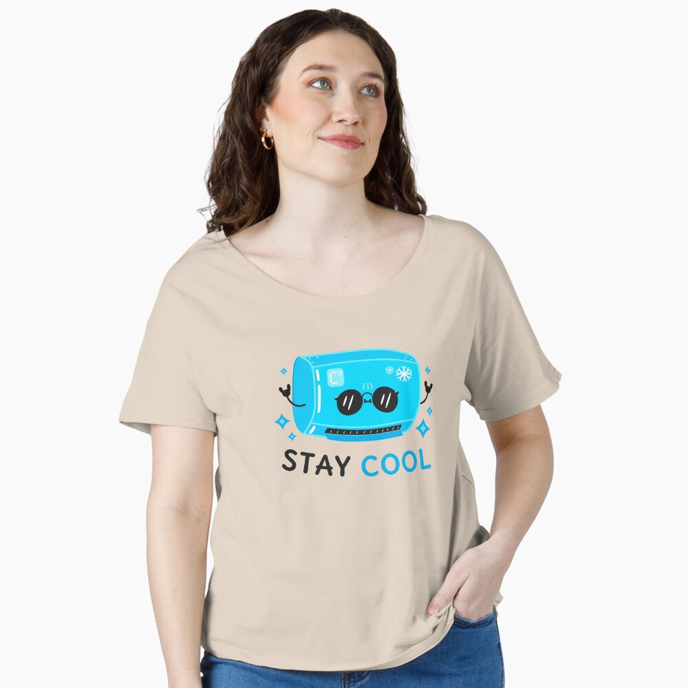 Stay Cool Relaxed Fit T-Shirt - cute pet design by HackerLooks
