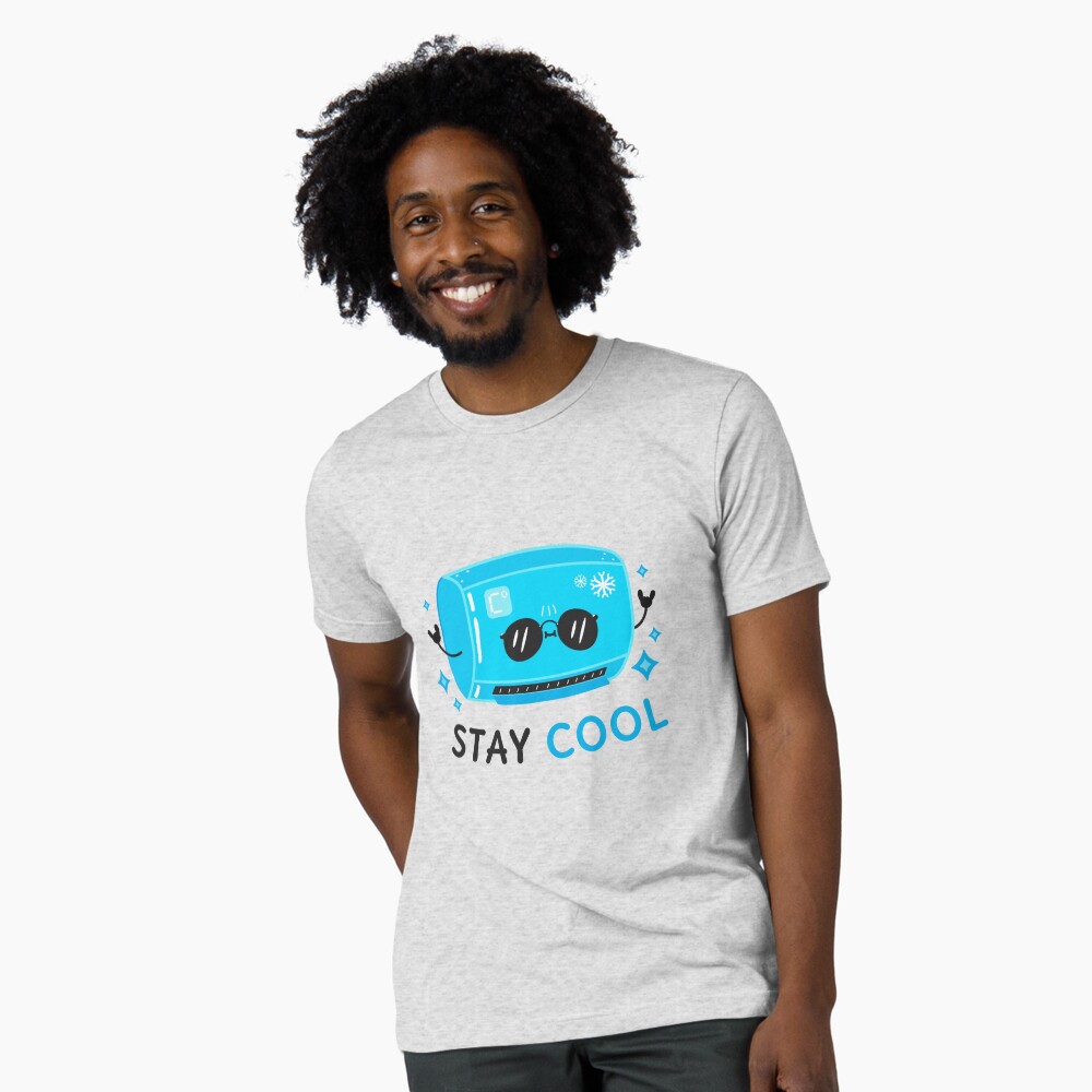 Stay Cool Tri-blend T-Shirt - cute pet design by HackerLooks