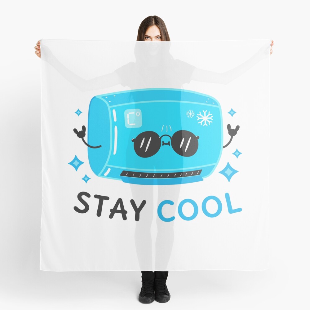 Stay Cool Scarf - cute pet design by HackerLooks