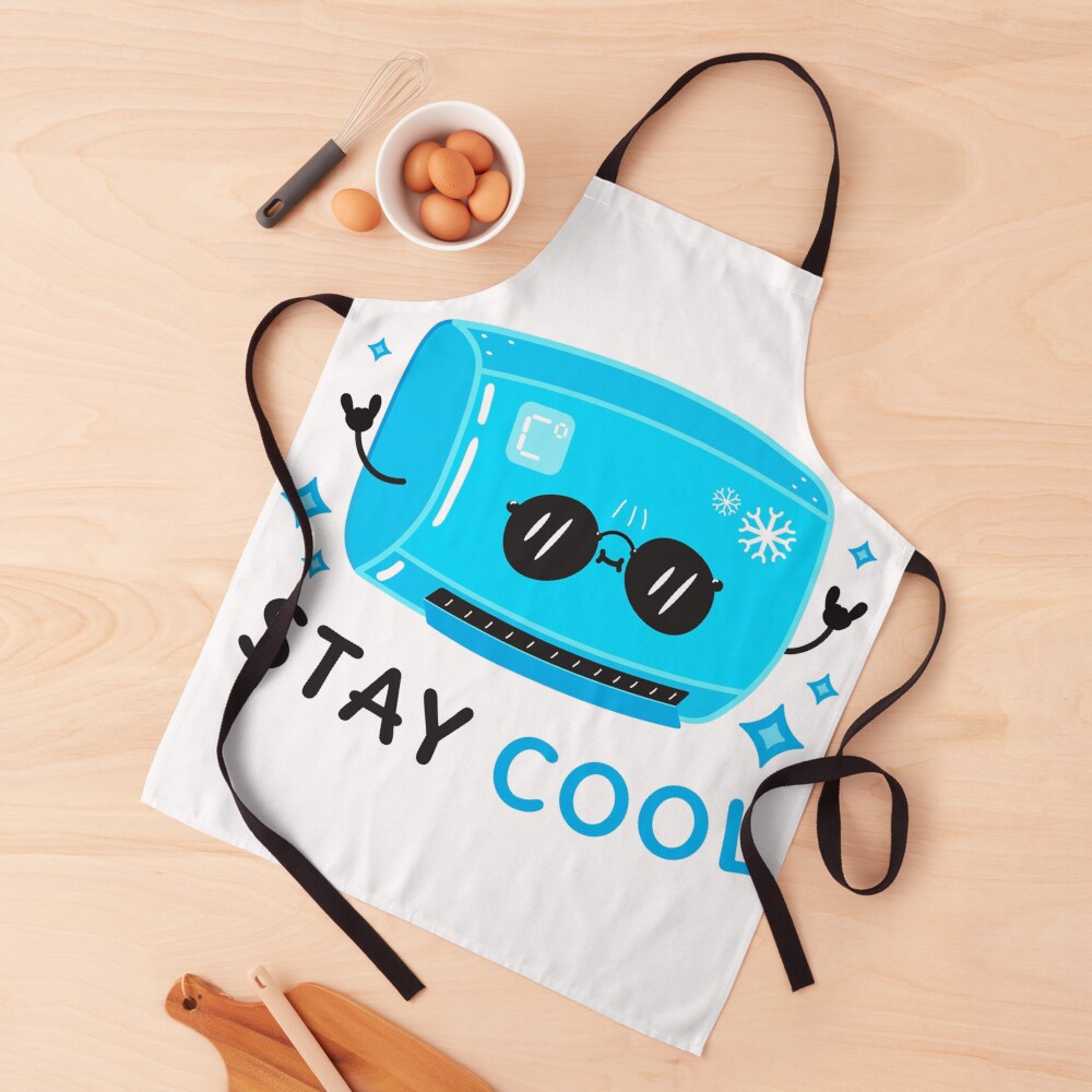 Stay Cool Apron - cute pet design by HackerLooks