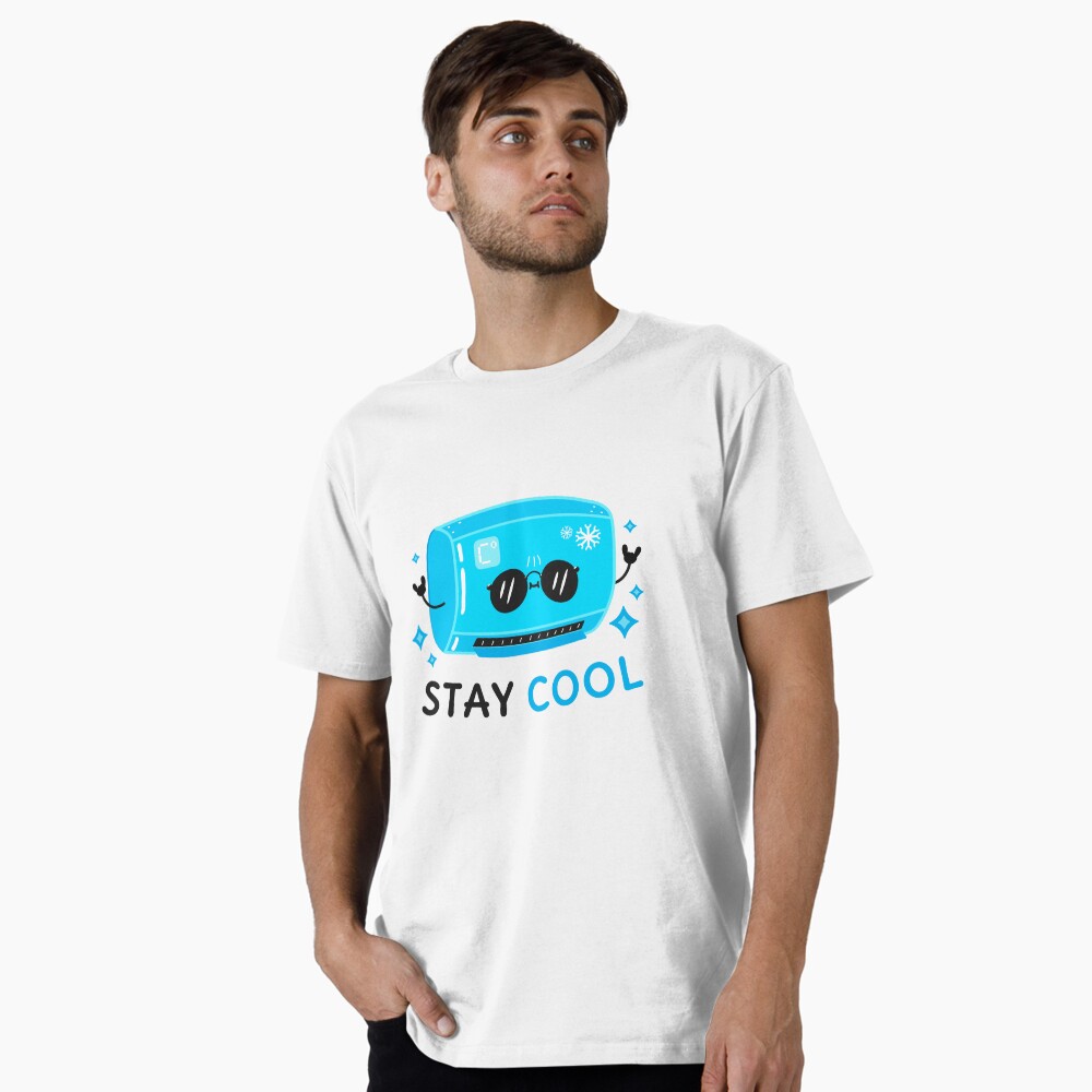 Stay Cool Premium T-Shirt - cute pet design by HackerLooks