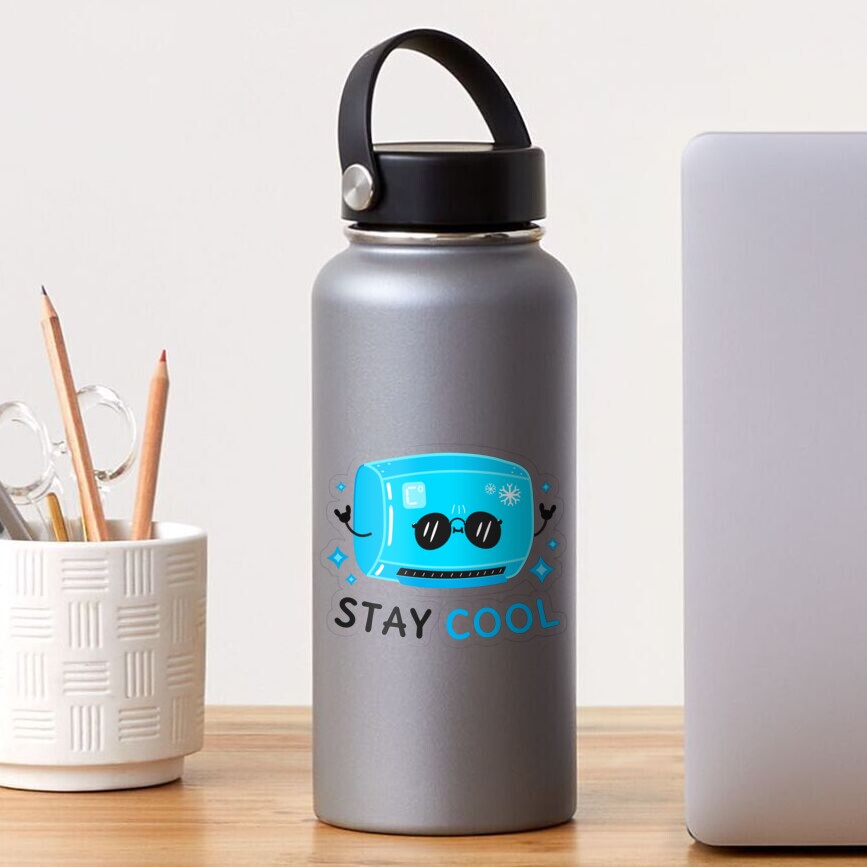 Stay Cool Transparent Sticker - cute pet design by HackerLooks