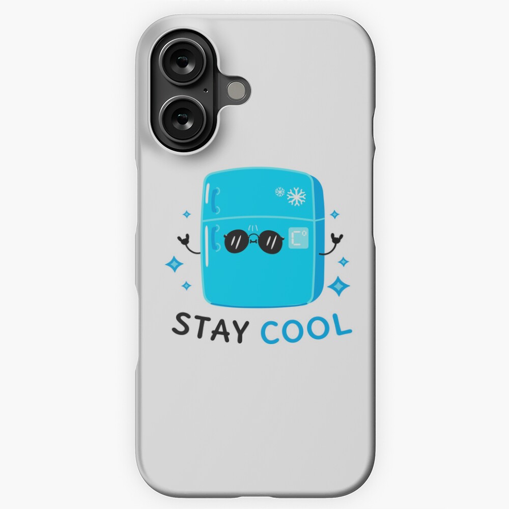 Stay Cool (Sticker) iPhone Snap Case - cute pet design by HackerLooks