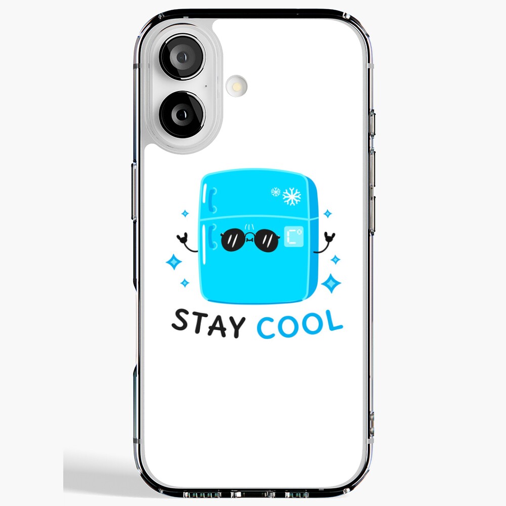 Stay Cool (Sticker) iPhone Soft Case - cute pet design by HackerLooks