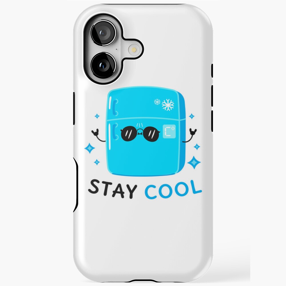 Stay Cool (Sticker) iPhone Magsafe Tough Case - cute pet design by HackerLooks
