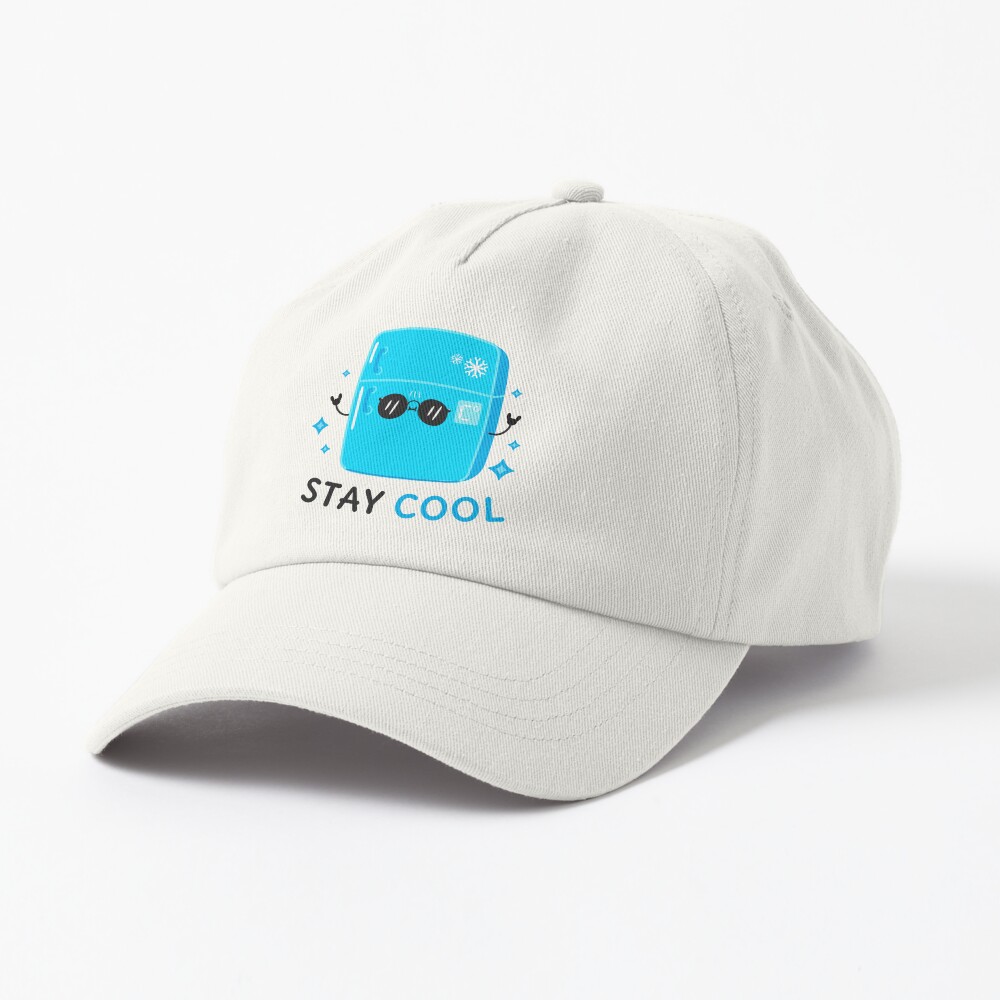 Stay Cool (Sticker) Dad Hat - cute pet design by HackerLooks
