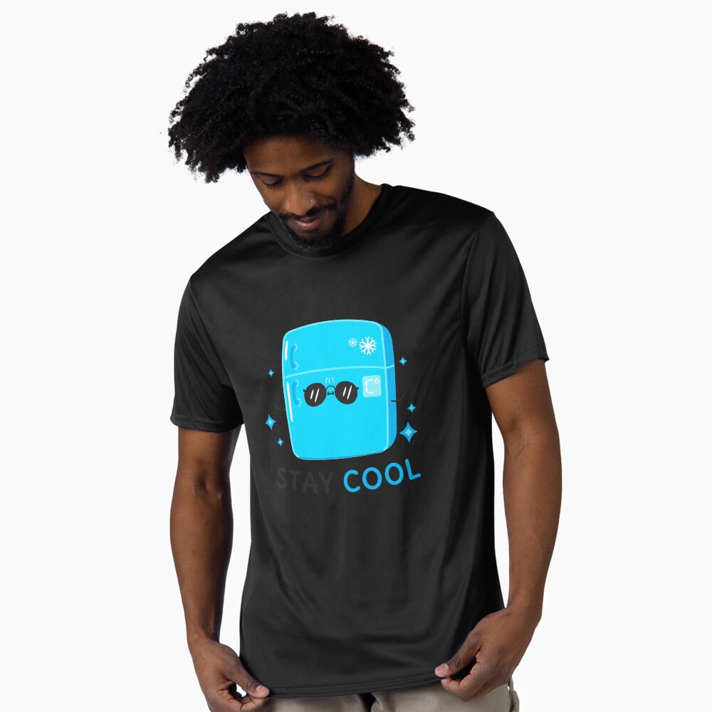 Stay Cool (Sticker) Active T-Shirt - cute pet design by HackerLooks
