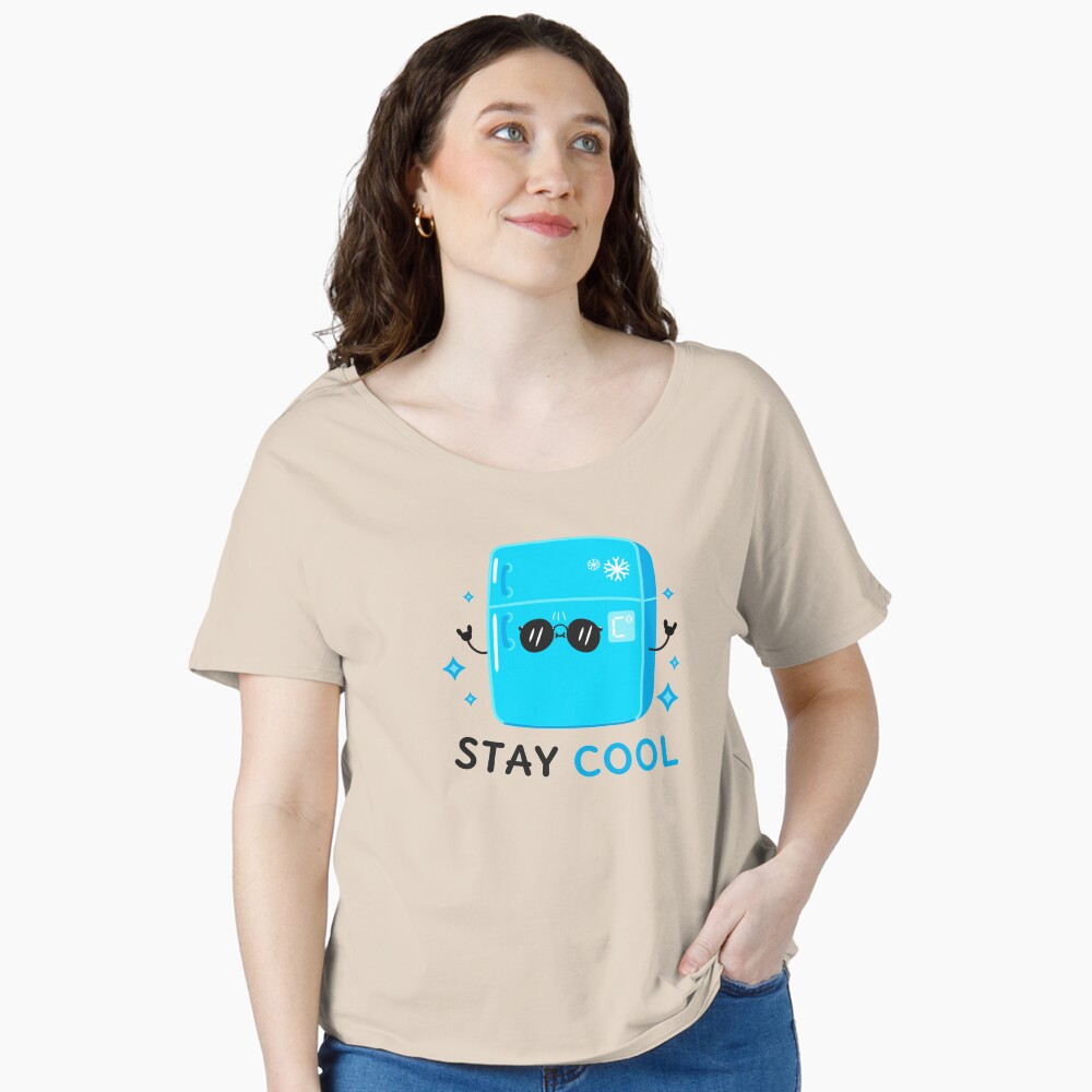 Stay Cool (Sticker) Relaxed Fit T-Shirt - cute pet design by HackerLooks