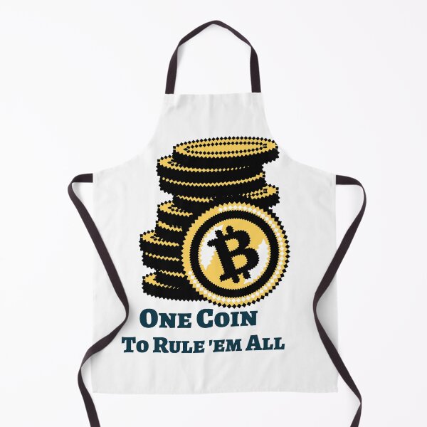 Item preview, One Coin To Rule ‘Em All (8-Bit Bitcoin Graphics) designed and sold by DJRob1337 Productions.