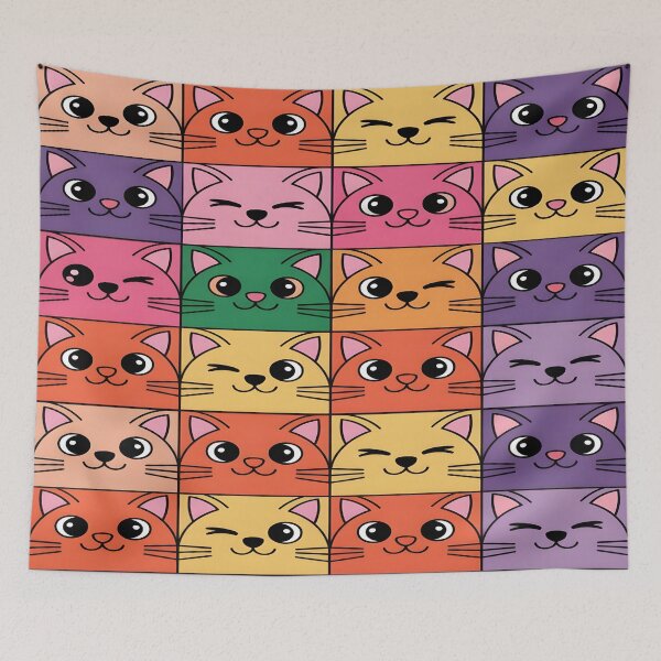 Item preview, CatCat All Over Cat Pattern designed and sold by 404wearpl.