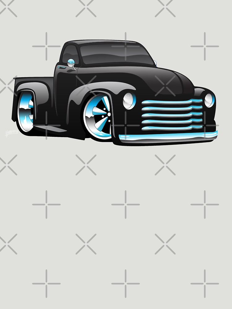 Hot Rod Pickup Truck Cartoon by hobrath