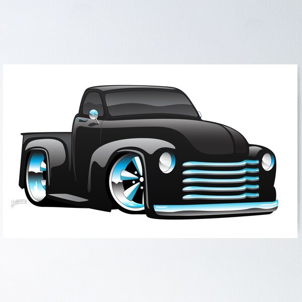 Item preview, Hot Rod Pickup Truck Cartoon designed and sold by hobrath.