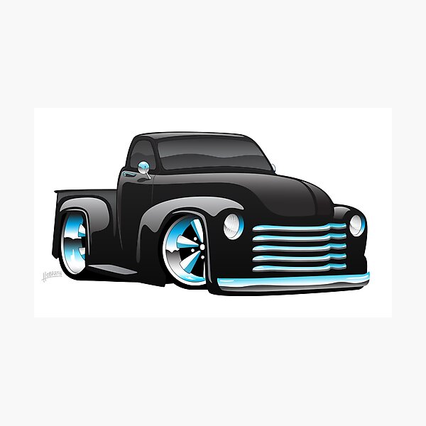 Item preview, Hot Rod Pickup Truck Cartoon designed and sold by hobrath.