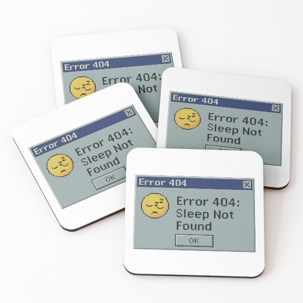Item preview, Error 404: Sleep Not Found – Retro Computer Pop-Up Tee Design designed and sold by abaddonmystery.