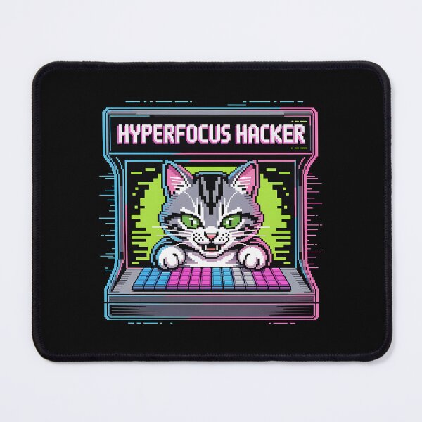 Item preview, Hyperfocus Hacker • AHDH Neuro Spicy Positivity designed and sold by Blok45.