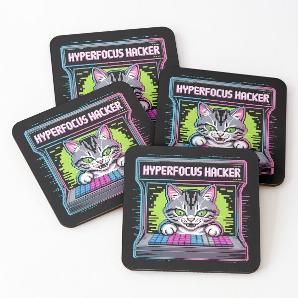 Item preview, Hyperfocus Hacker • AHDH Neuro Spicy Positivity designed and sold by Blok45.
