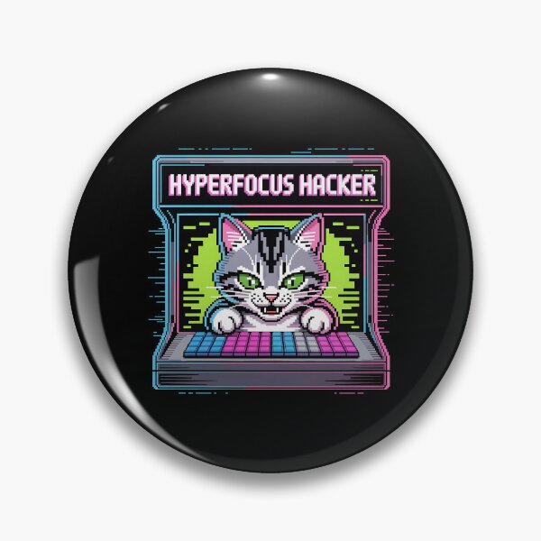Item preview, Hyperfocus Hacker • AHDH Neuro Spicy Positivity designed and sold by Blok45.