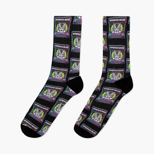 Item preview, Hyperfocus Hacker • AHDH Neuro Spicy Positivity designed and sold by Blok45.