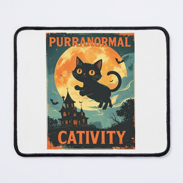 Item preview, Purranormal Cativity funny Halloween Cat designed and sold by nikolaysparkov.