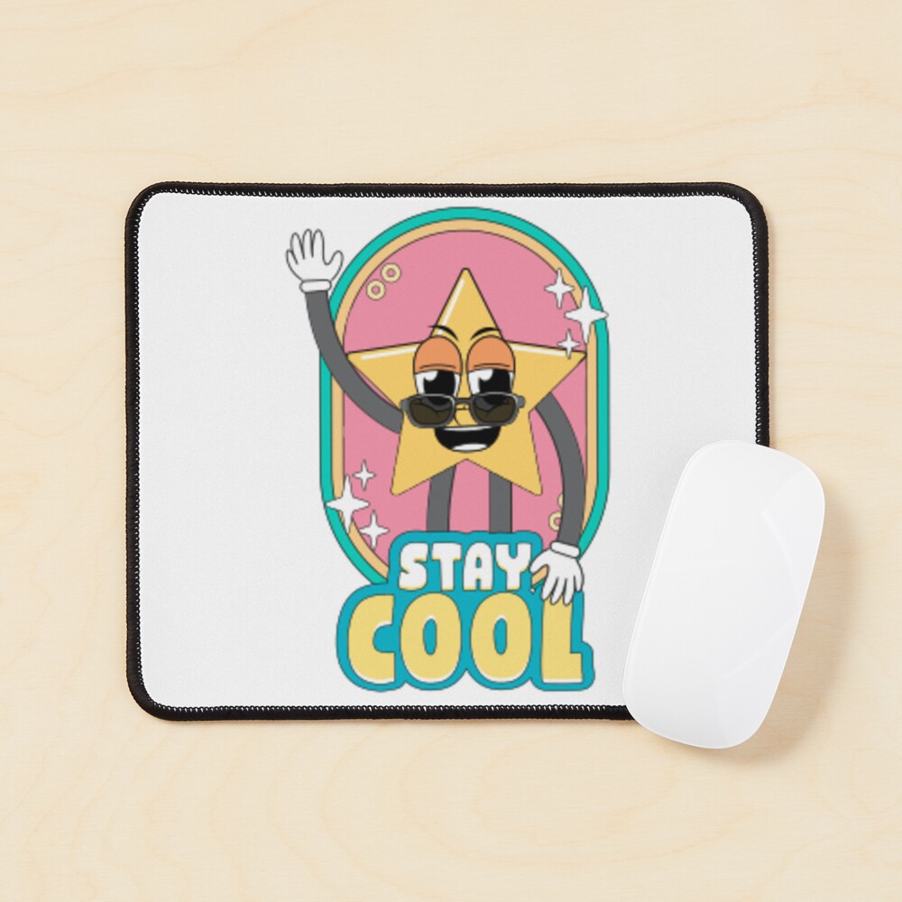 Stay Cool (Magnet) Mouse Pad - cute pet design by HackerLooks