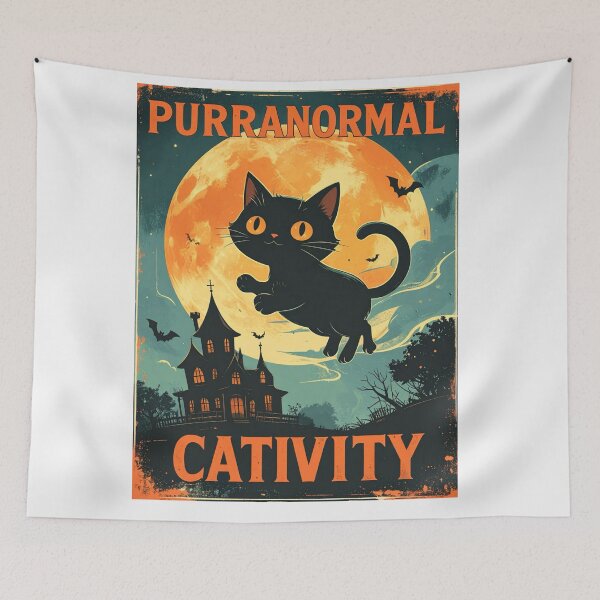 Item preview, Purranormal Cativity funny Halloween Cat designed and sold by nikolaysparkov.
