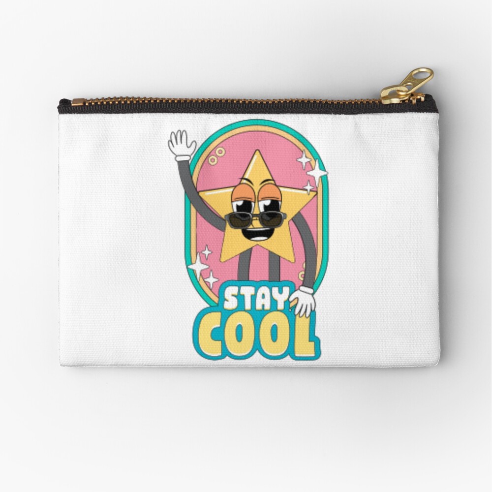 Stay Cool (Magnet) Zipper Pouch - cute pet design by HackerLooks