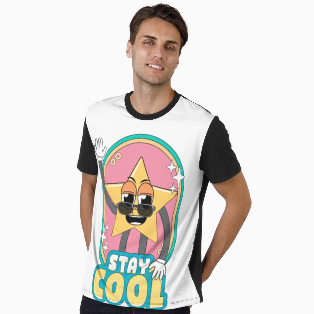 Stay Cool (Magnet) Graphic T-Shirt - cute pet design by HackerLooks
