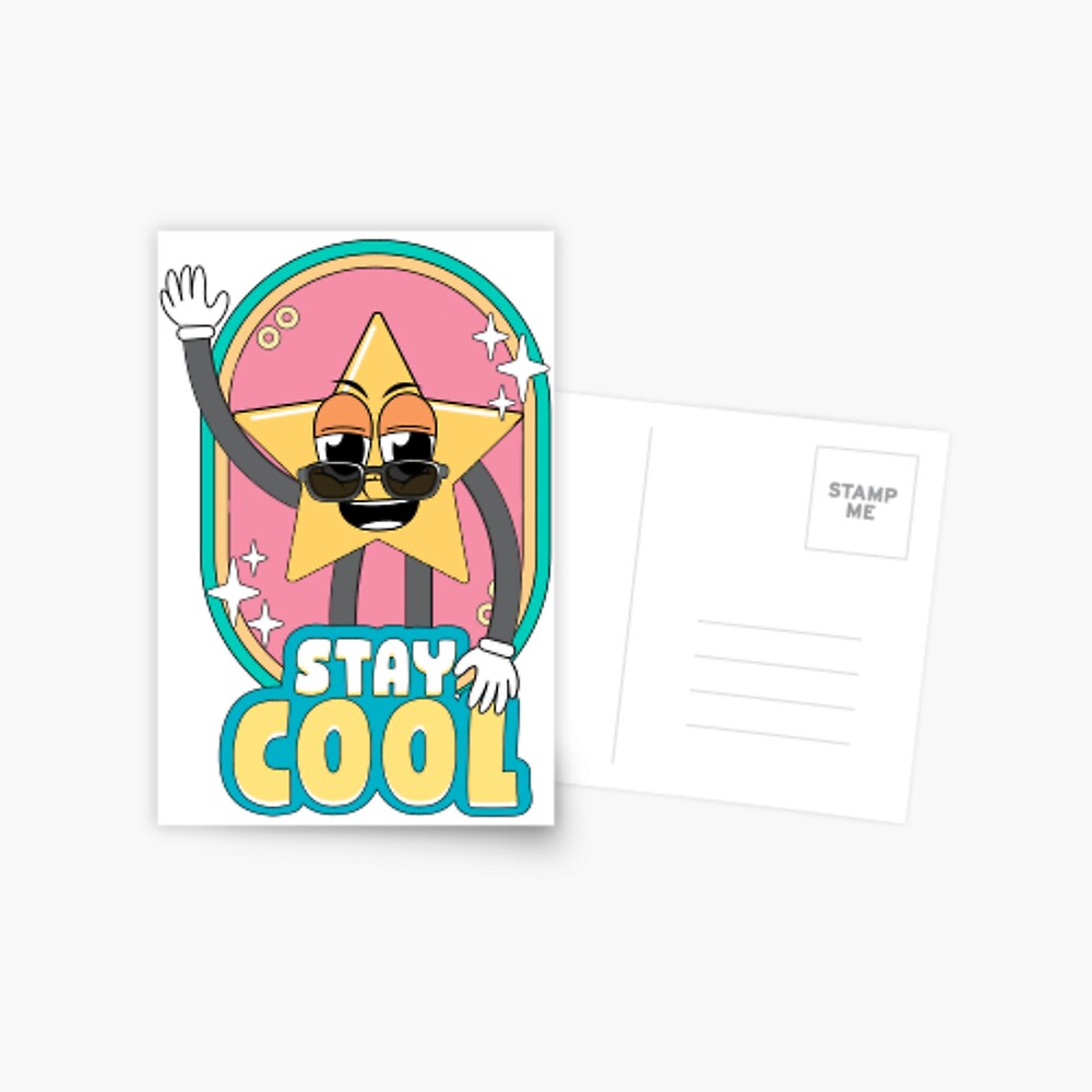 Stay Cool (Magnet) Postcard - cute pet design by HackerLooks