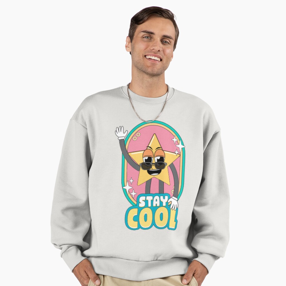Stay Cool (Magnet) Premium Oversized Sweatshirt - cute pet design by HackerLooks