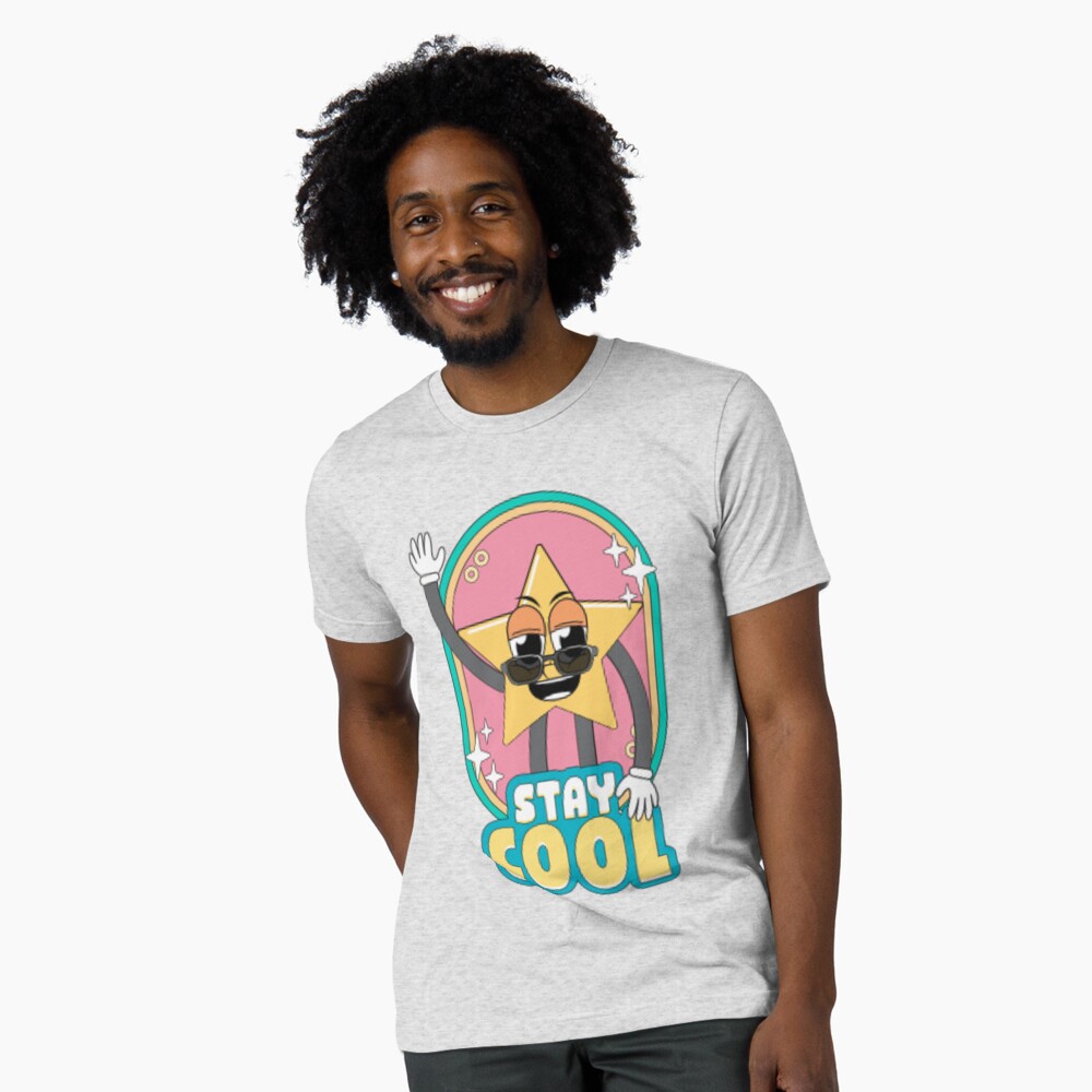 Stay Cool (Magnet) Tri-blend T-Shirt - cute pet design by HackerLooks
