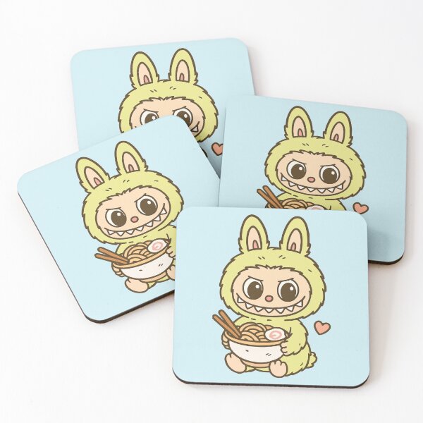 Item preview, Cute Labubu Eating Ramen designed and sold by BrownHorse90s.