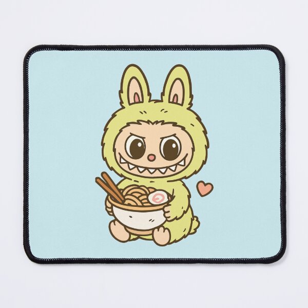 Item preview, Cute Labubu Eating Ramen designed and sold by BrownHorse90s.