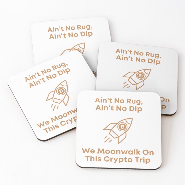 Item preview, Ain’t No Rug, Ain't No Dip We Moonwalk On This Crypto Trip designed and sold by DJRob1337 Productions.