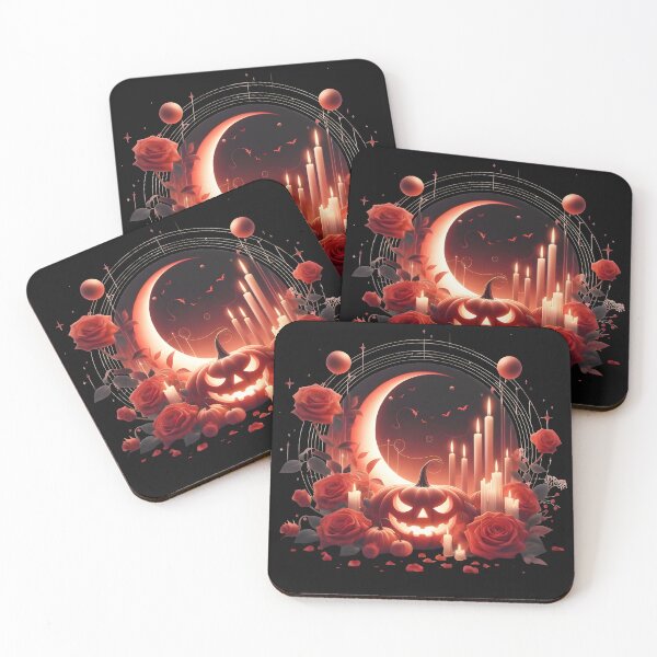 Item preview, Halloween graphics with red roses No.1 designed and sold by DreamagineArtDesign.