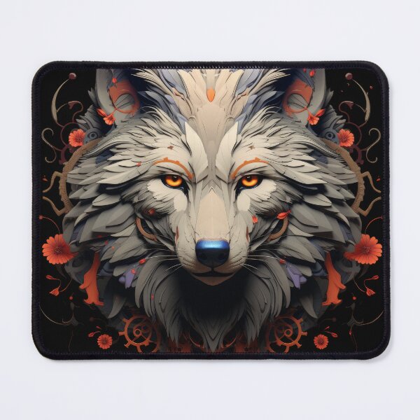 Item preview, Clockwork Wolf - Mechanized Spirit in Bloom designed and sold by Daagath.