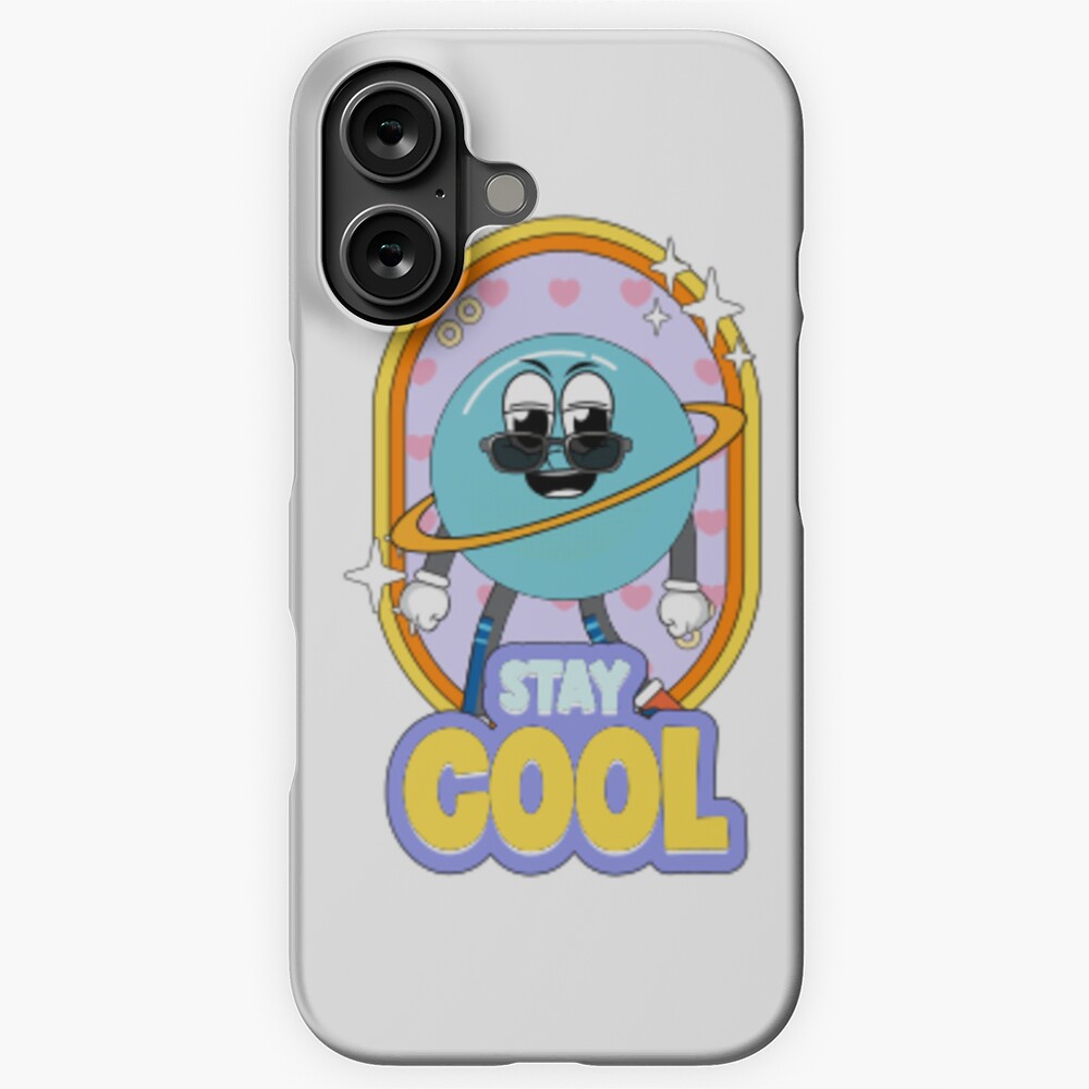 Stay Cool (Poster) iPhone Snap Case - cute pet design by HackerLooks