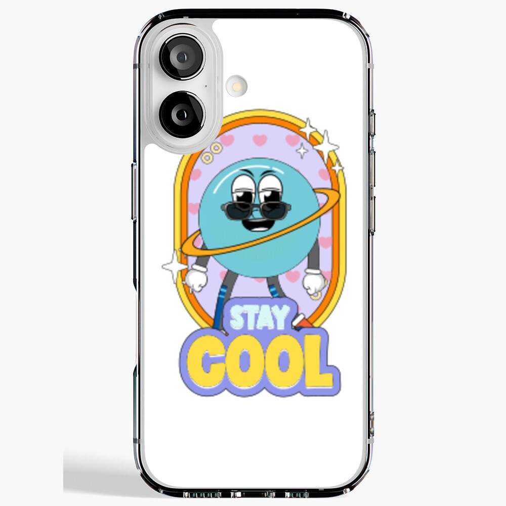 Stay Cool (Poster) iPhone Soft Case - cute pet design by HackerLooks