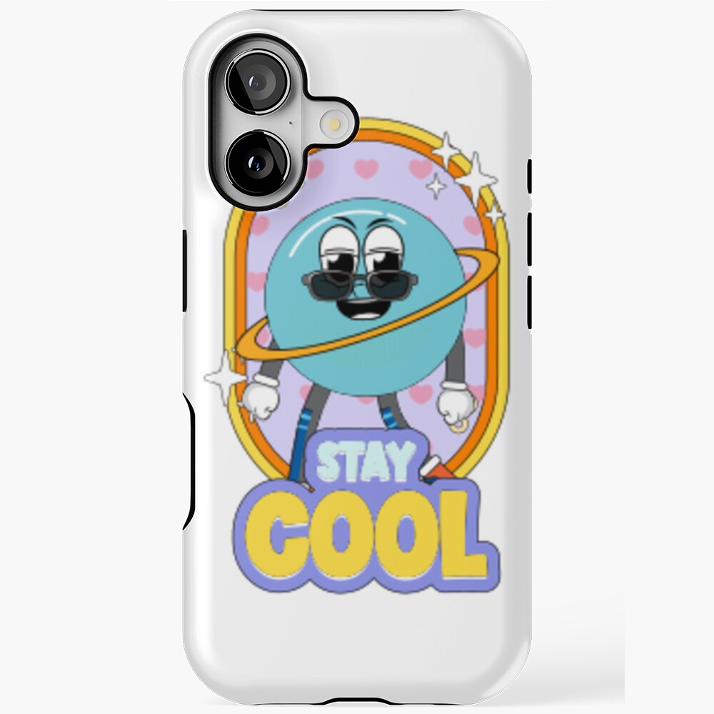 Stay Cool (Poster) iPhone Magsafe Tough Case - cute pet design by HackerLooks
