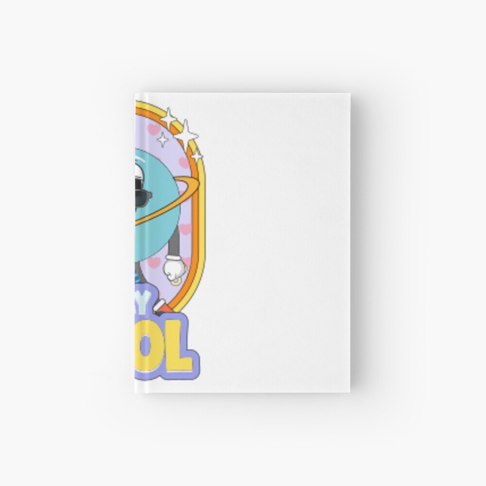 Stay Cool (Poster) Hardcover Journal - cute pet design by HackerLooks